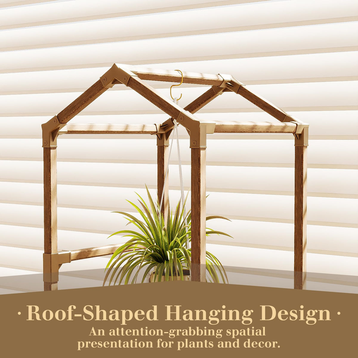 Bamworld multi-functional flower stand doubles as decor and plant storage