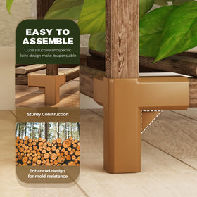 Bamworld multi-plant rack suitable for compact indoor garden displays.