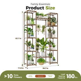 Bamworld carbonized eucalyptus wood resists moisture for longer lasting plant display.