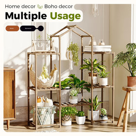 Bamworld plant stand Boho decor-ready to enhance home aesthetics.