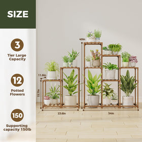 Bamworld premium wood plant stand emphasizing durability and climate resilience