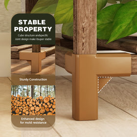Bamworld screw-free, easy-assembly stand with triangle stability.