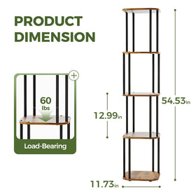 Bamworld tall plant stand anti-slip pads help keep it steady.