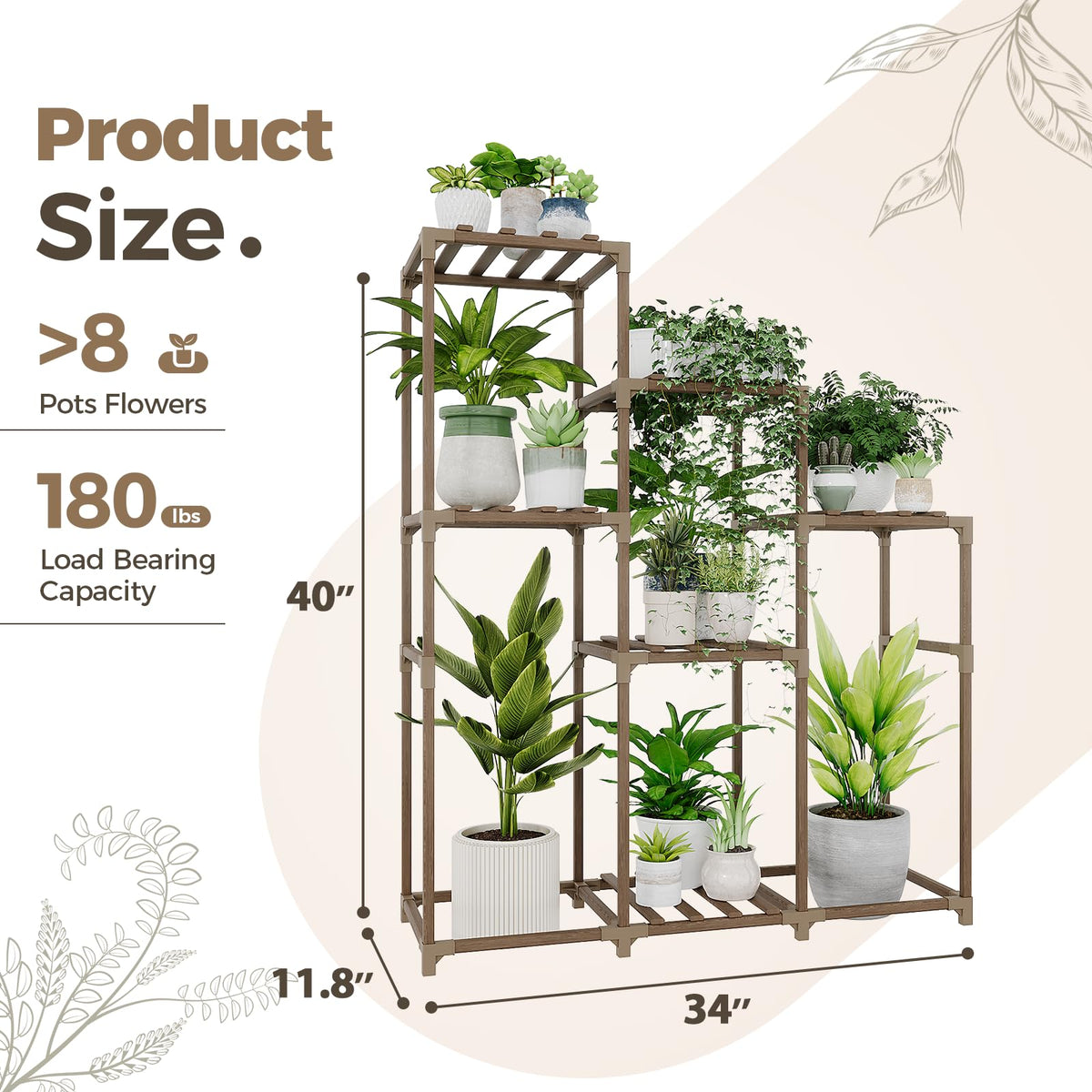 Bamworld versatile display for living room, patio, or office.