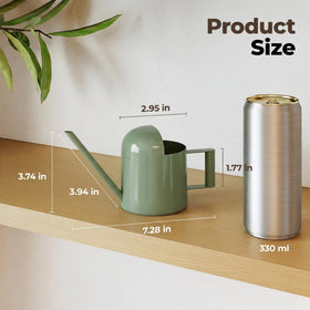 Bamworld stainless steel watering can with long spout for precise pouring