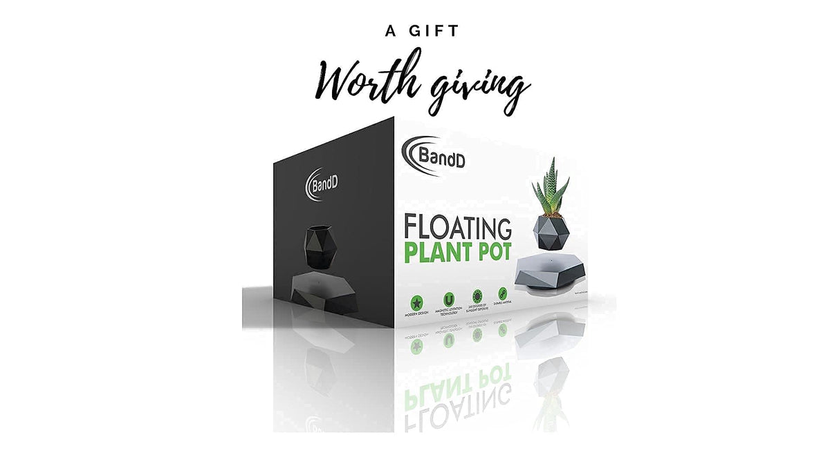 BandDlevs levitating planter makes a memorable gift for plant lovers.