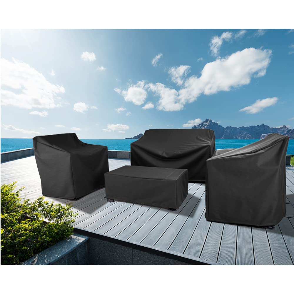 Baner Garden loveseat cover shields furniture from dust and moisture.
