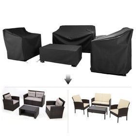 Baner Garden chair cover with drawstring for secure wind-resistant fit.
