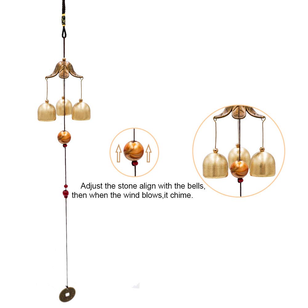 Banfeng three bells lucky wind chimes as a thoughtful gift, suitable for holidays.