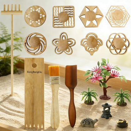 BangBangDa Zen garden stamps for mindful desk art and patterning