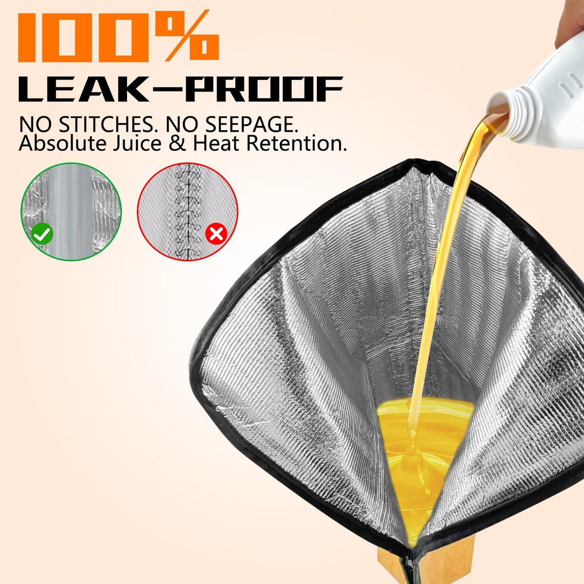 BANGIE meat resting bag with thermal insulation preserves temperature for hours