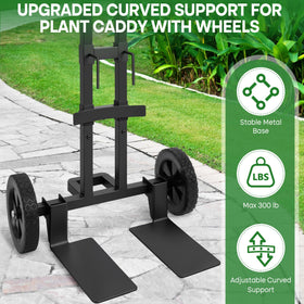 BANKQF curved-support highlights compatibility with round, oval, and square pots