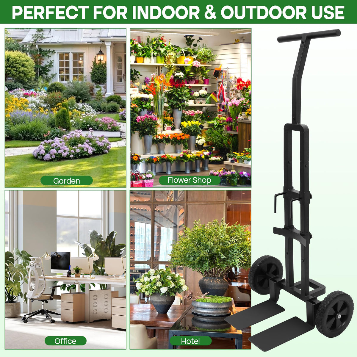 BANKQF indoor-outdoor use for plants, furniture, and boxes