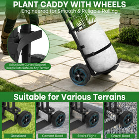 BANKQF non-slip wheels grip surfaces like grass and concrete