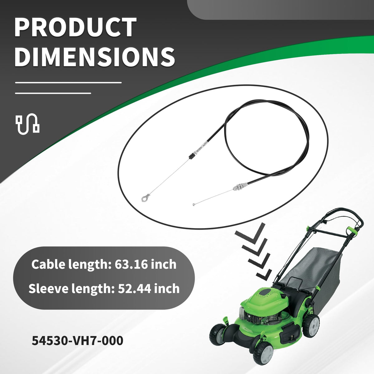 Banlin HRX-series brake cable compatibility highlights broad mower coverage for reliable maintenance.