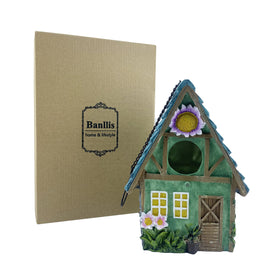 Banllis bird house supports hummingbirds, bluebirds, cardinals and other small nesting birds
