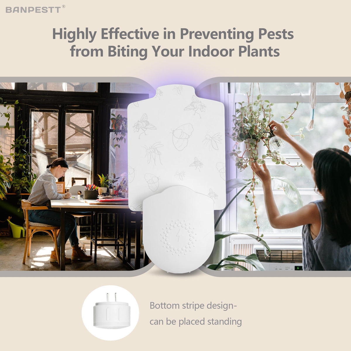 BANPESTT 395nm attract light lures flying insects indoors