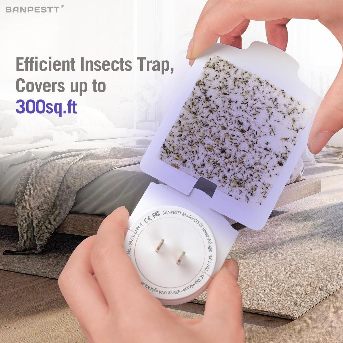 BANPESTT energy-efficient plug-in base lowers power use