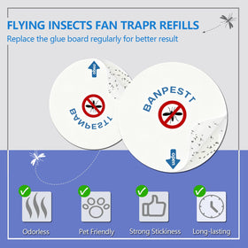 BANPESTT 4.3-inch refills compatible with most traps for continuous use.