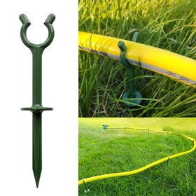 BAOLONG garden hose guide stakes set of 10 elevates hose along lawn, protecting grass