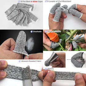 Baoton gel finger cots cushion and protect dry or cracked fingers while gardening