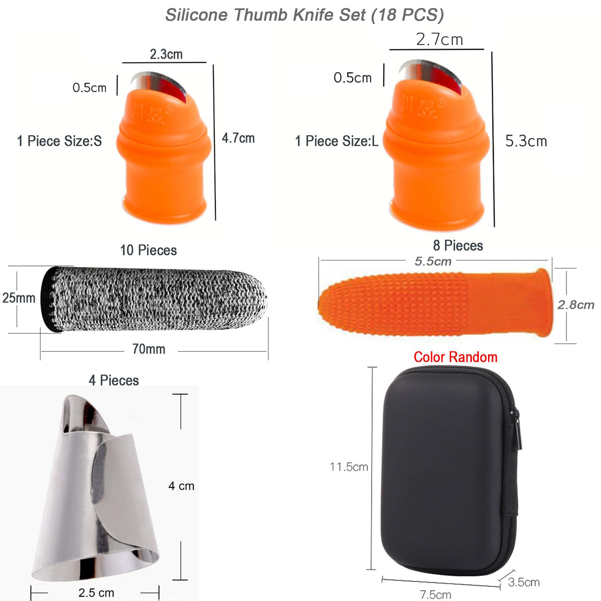 Baoton silicone picking knife with separable sleeve for easy pruning