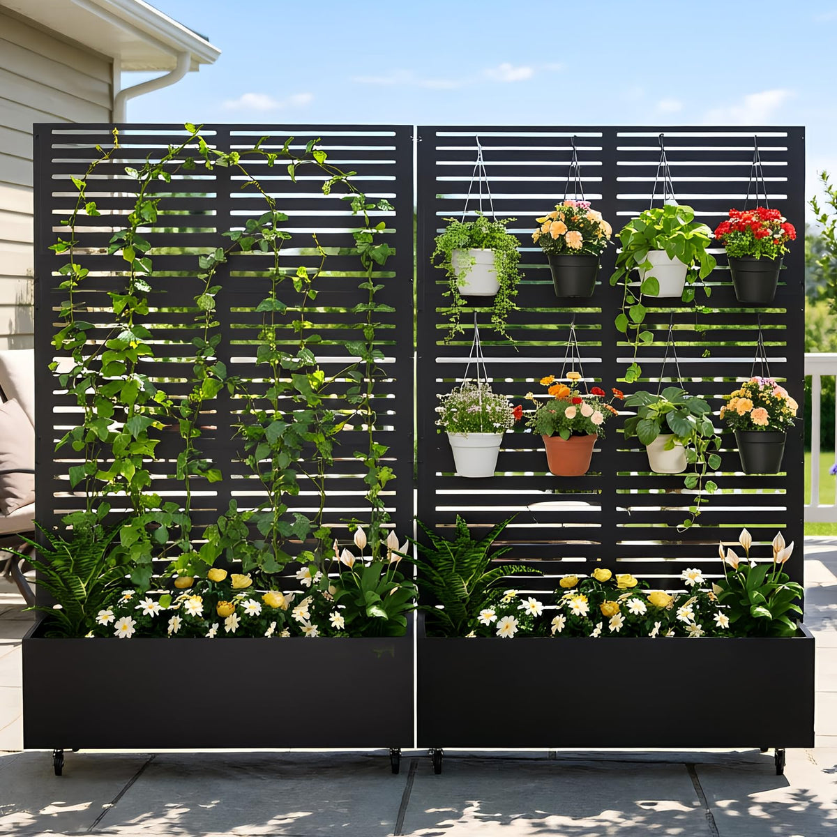 Baotree outdoor planter doubles as privacy screen and display.