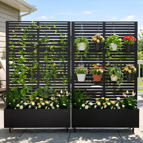Baotree outdoor planter doubles as privacy screen and display.