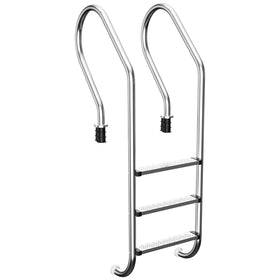 Baotree pool ladder with 3-step non-slip pedals for safe entry and exit.
