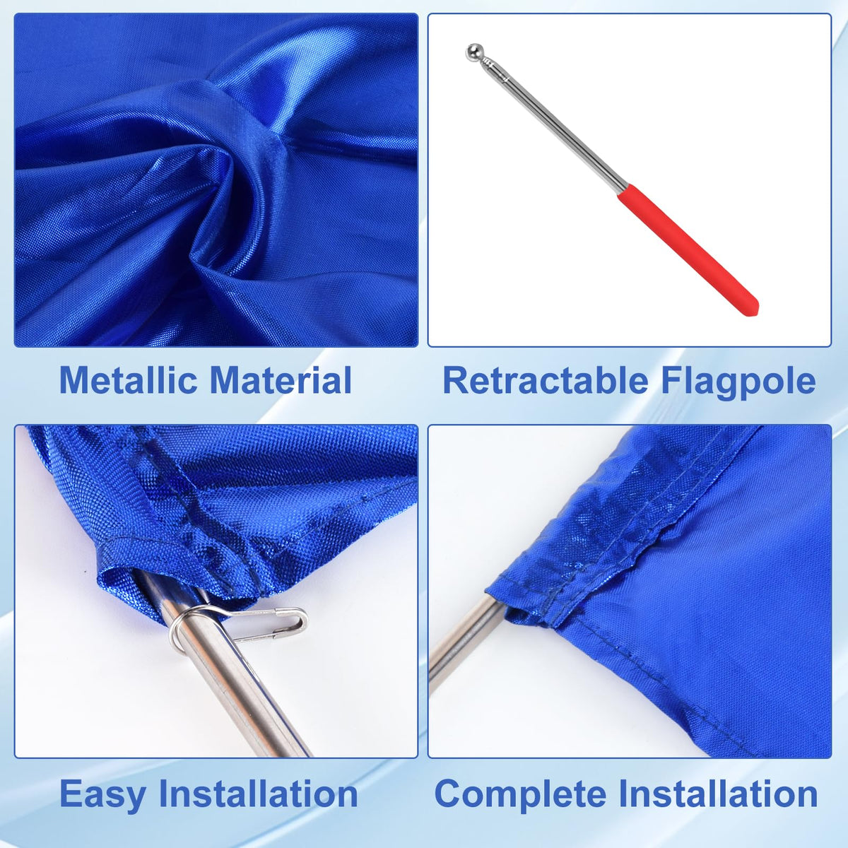 BAOXIALIKEMAO telescopic pole extends 9.5 to 39 inches for adjustable height