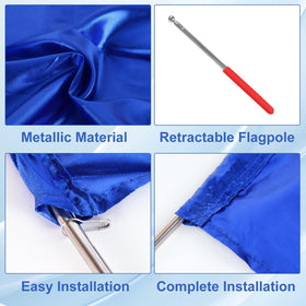BAOXIALIKEMAO telescopic pole extends 9.5 to 39 inches for adjustable height