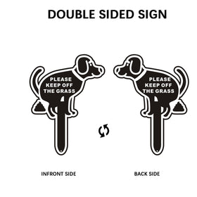 Bapikue sign for garden lawn clearly communicates rules and protects greenery.