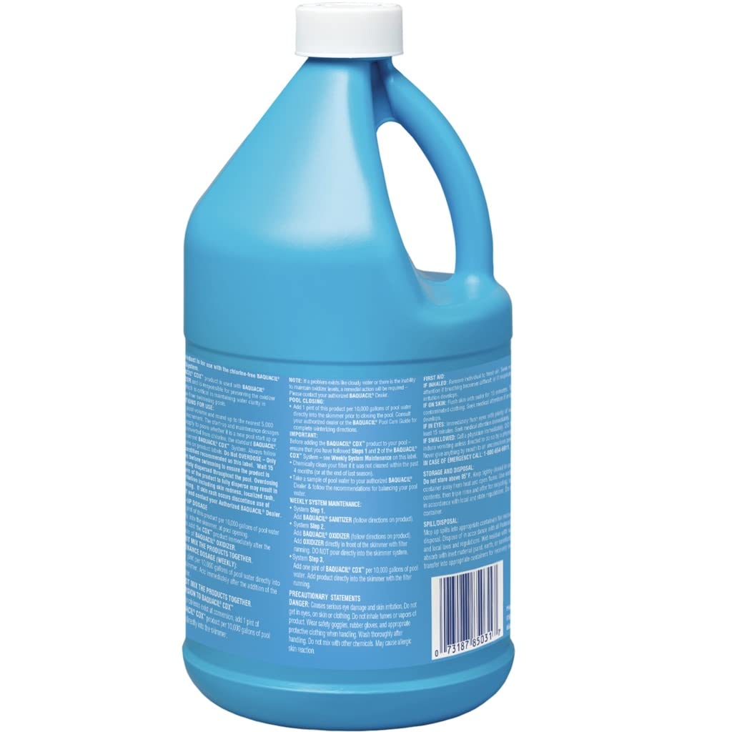 Baquacil CDX pool water clarity improves swimmer comfort.