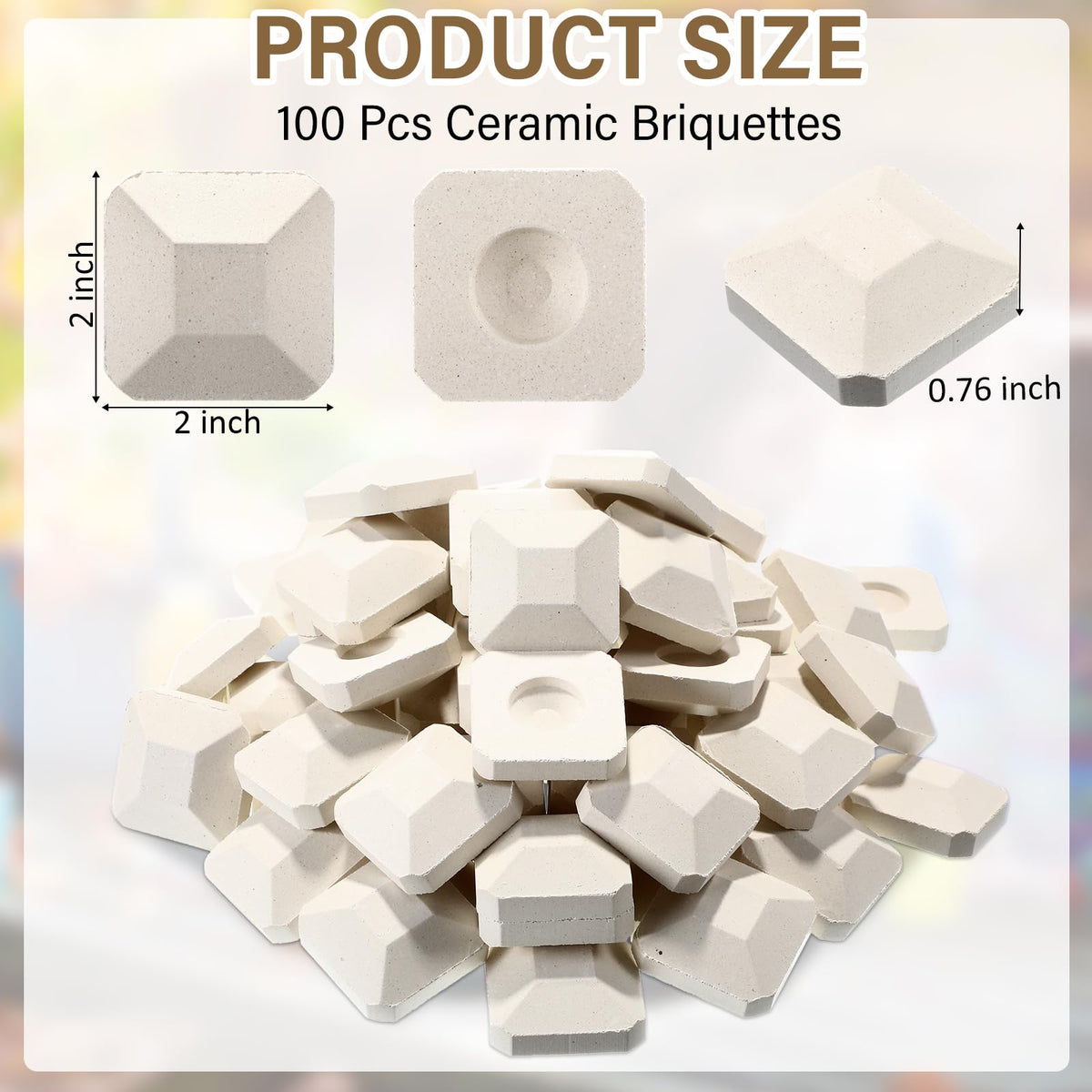 Baquler universal-fit briquettes for most gas grills and replacements.