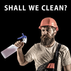 Bar5F versatile spray head for cleaning tasks on multiple bottle sizes