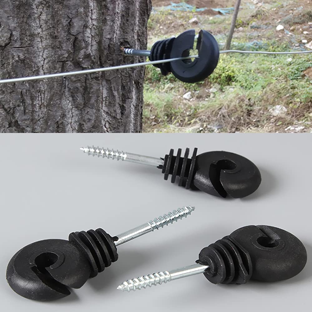 Barafat high-tensile wire insulator in use on fence line