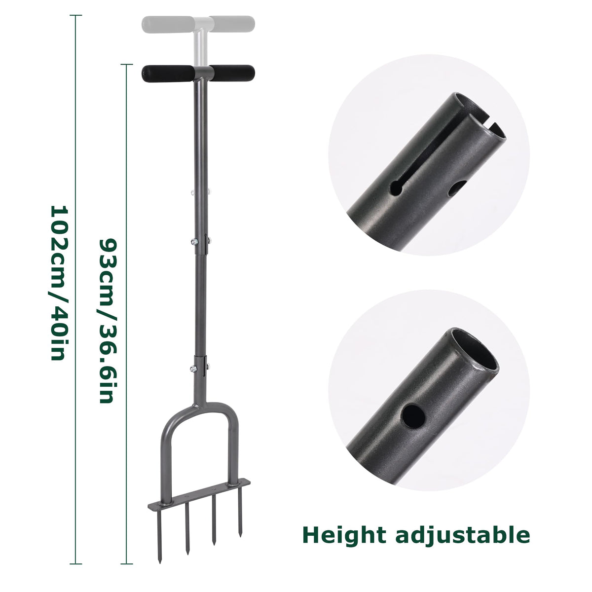 BARAYSTUS height adjustment lever shown for comfortable operation.