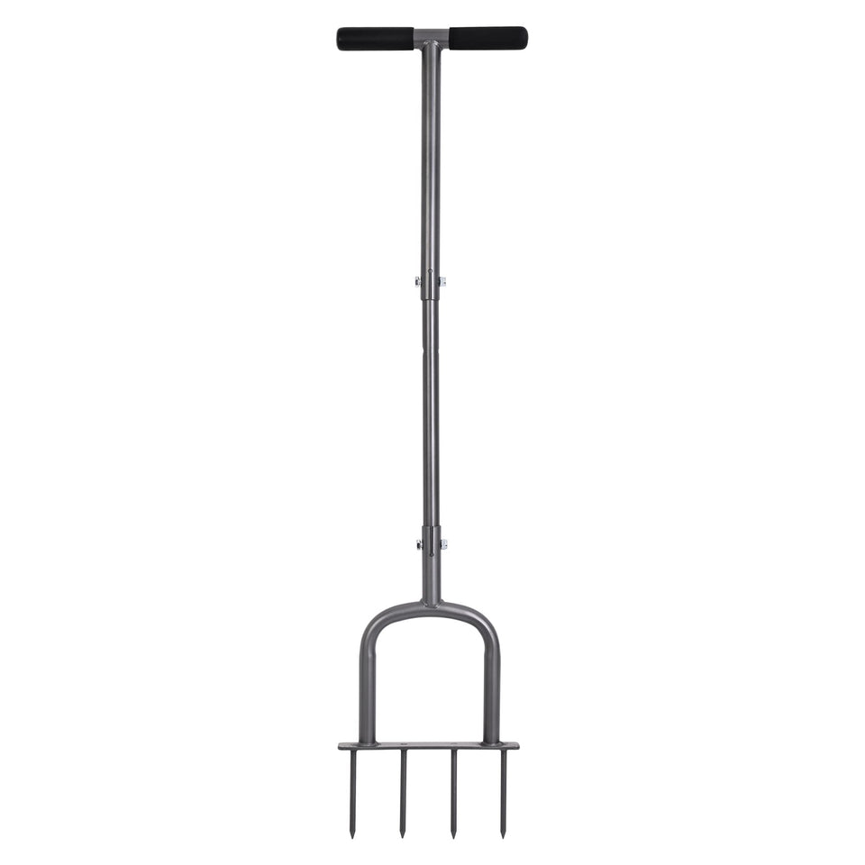 BARAYSTUS manual lawn aerator with 44 spikes loosens soil for better root access.