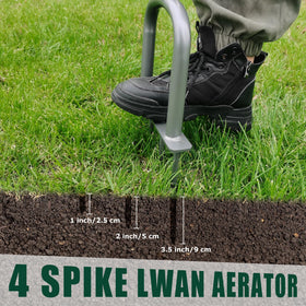 BARAYSTUS rubber-grip handle provides comfortable grip during aeration.