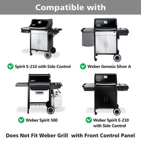 Barbqtime 15in SUS304 grates close-up of rust-resistant stainless steel texture.