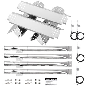 Barbqtime 4-burner kit: durable Nexgrill replacement parts for easier maintenance.