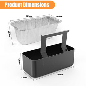 Barbqtime aluminum liners ready for quick mess-free liner changes