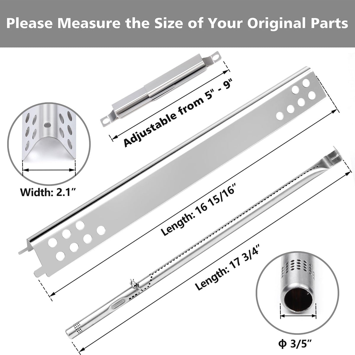 Barbqtime 5-burner kit supports larger Char-Broil Performance grills.
