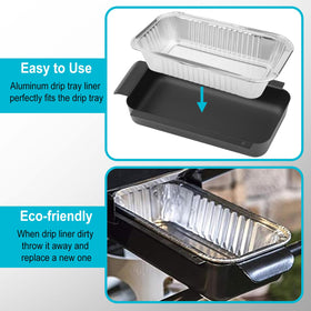 Barbqtime coated metal grease tray demonstrates durability and heat resistance.