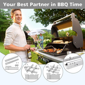 Barbqtime easy-clean surface simplifies maintenance after grilling.