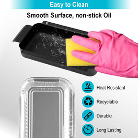 Barbqtime disposable liners simplify cleanup after grilling sessions.