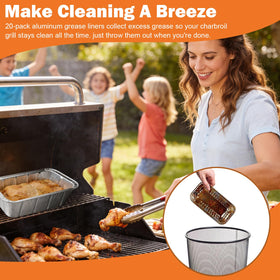 Barbqtime recyclable disposable liners for eco-friendly grilling