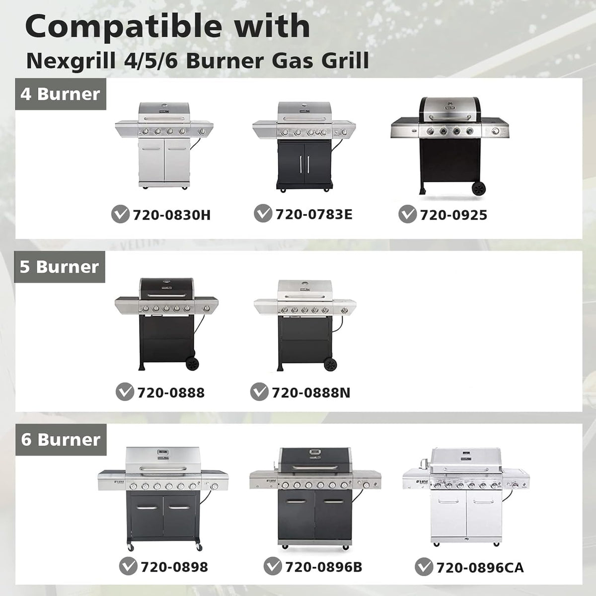 Barbqtime flame cover for Nexgrill 5-burner helps shield burners and improve flavor.