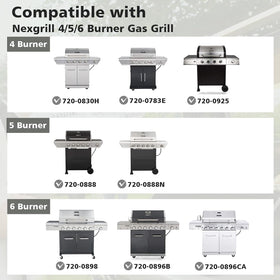 Barbqtime flame cover for Nexgrill 5-burner helps shield burners and improve flavor.