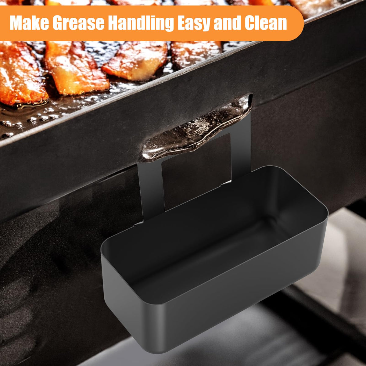 Barbqtime grease cup is easy to clean after grilling